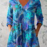 Lilia | Long V-Neck Blouse