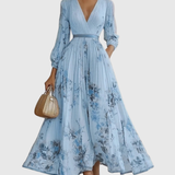 Rowella | Elegant Maxi Dress with Pleats