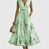 Rowella | Elegant Maxi Dress with Pleats