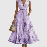 Rowella | Elegant Maxi Dress with Pleats