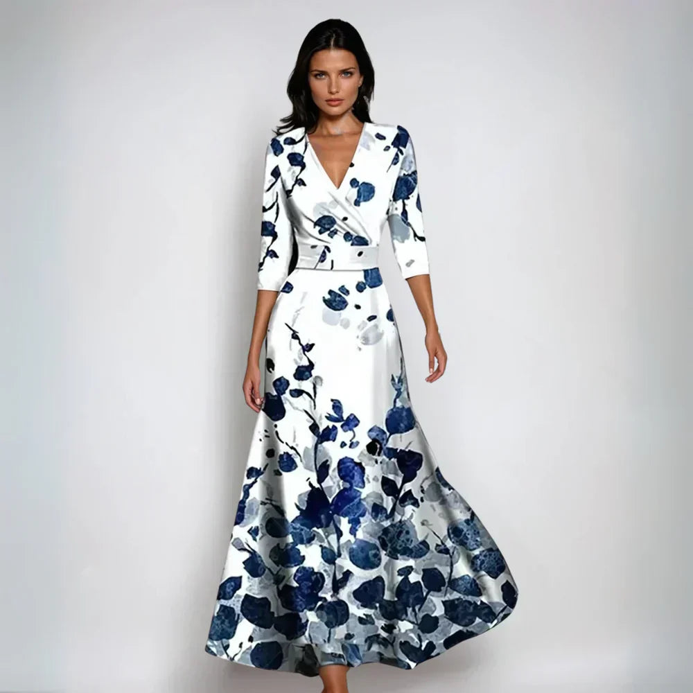Eliana™ | Elegant A-Line Floral Dress