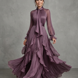Demetria | Haljina s Ruffles i Vezicom oko Vrata