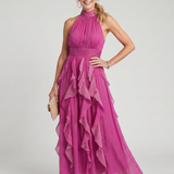 Orea | Halter Maxi Haljina s Ruffles