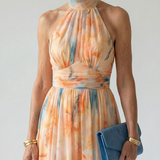 Elin | Mekana Halter Midi Haljina