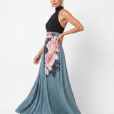 Olympas | Halter Bodice Cvjetna Maxi Haljina