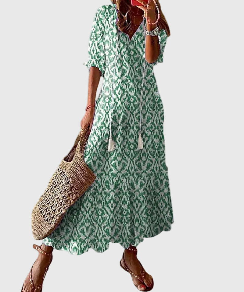 Sofia | Boho Vintage Ljetna Maxi Haljina
