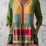Jacinda | Long V-Neck Blouse
