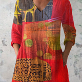 Indira | Duga V-Neck Blouse
