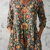 Elara | Long V-Neck Blouse