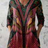 Adrianna | Long V-Neck Blouse