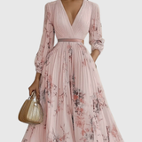Rowella | Elegant Maxi Dress with Pleats