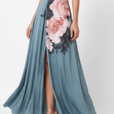 Olympas | Halter Bodice Cvjetna Maxi Haljina