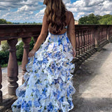 Uri™ | Midi Dress with Floral Print and Ruffles