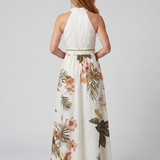 Livada | Halter Botanička Panel Maxi Haljina