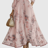 Rowella | Elegant Maxi Dress with Pleats
