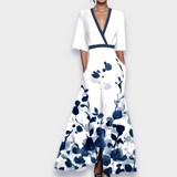 Eliana™ | Elegant A-Line Floral Dress