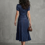 Theodora | Haljina midi s naboranim strukom