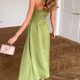 Liora™ | Elegant Midi Dress Without Straps