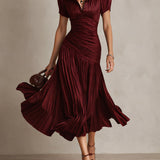 Adriana - Midi haljina od vintage svile