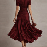 Adriana - Midi haljina od vintage svile