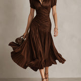 Adriana - Midi haljina od vintage svile
