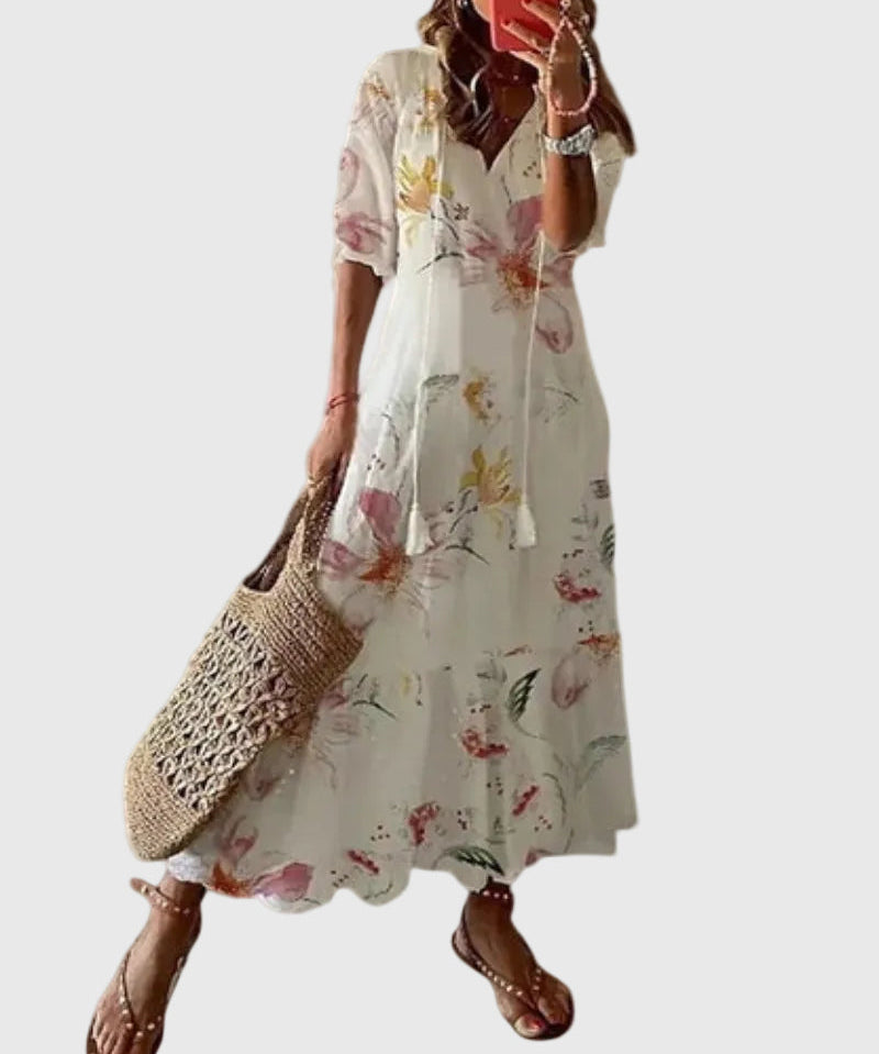 Sofia | Boho Vintage Ljetna Maxi Haljina