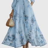 Rowella | Elegant Maxi Dress with Pleats