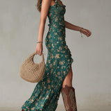 La Scintilla | Elegantna Bohemian Haljina s Izrezom Giada