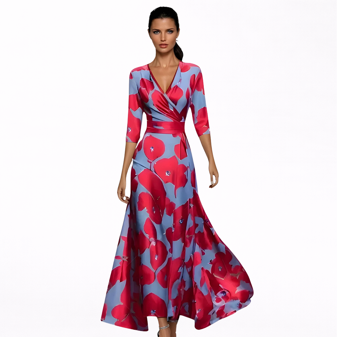 Emilia | Maxi Haljina s Cvjetnim Printom