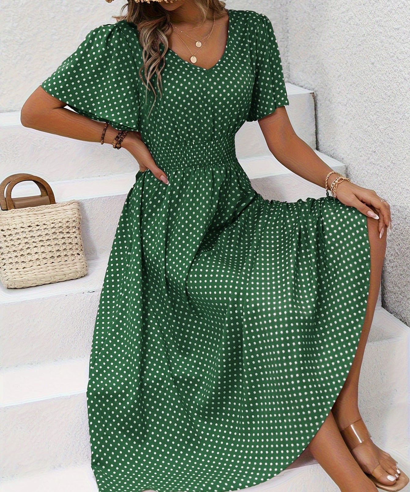 La Scintilla | Élisa Elegant Polka Dot Dress