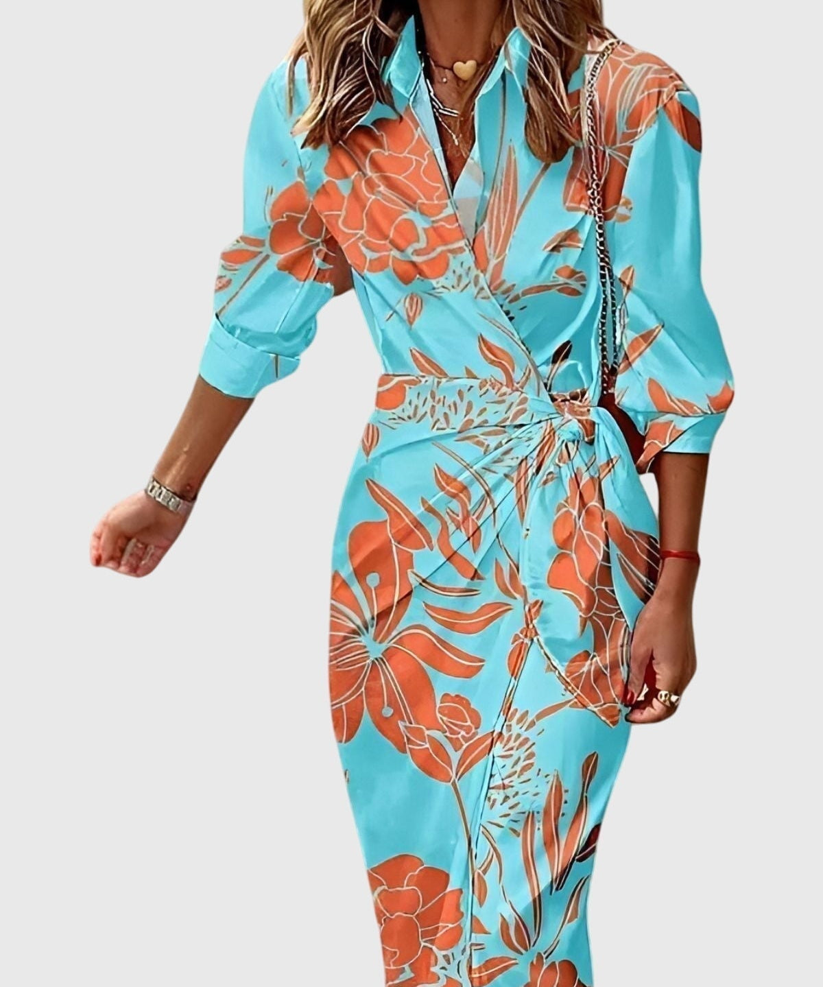 Everly | Elegantna Haljina s Uzorkom