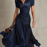 Adriana - Midi haljina od vintage svile