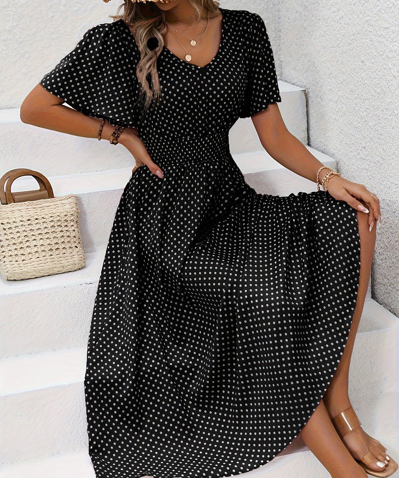 La Scintilla | Élisa Elegant Polka Dot Dress