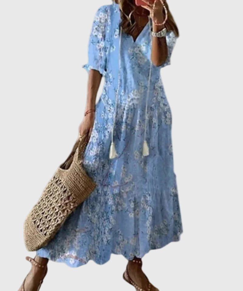 Sofia | Boho Vintage Ljetna Maxi Haljina