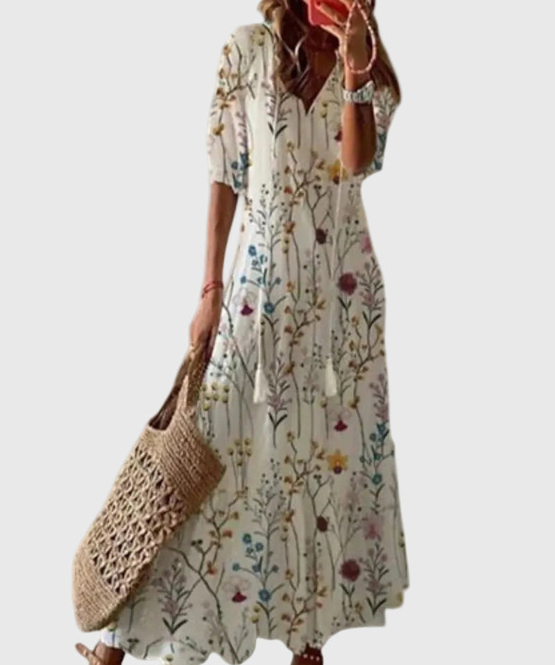 Sofia | Boho Vintage Ljetna Maxi Haljina
