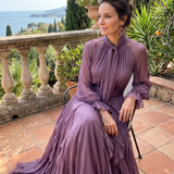 Demetria | Haljina s Ruffles i Vezicom oko Vrata