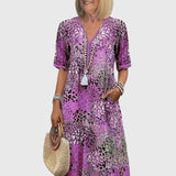 Bella | Elegant Floral Midi Dress