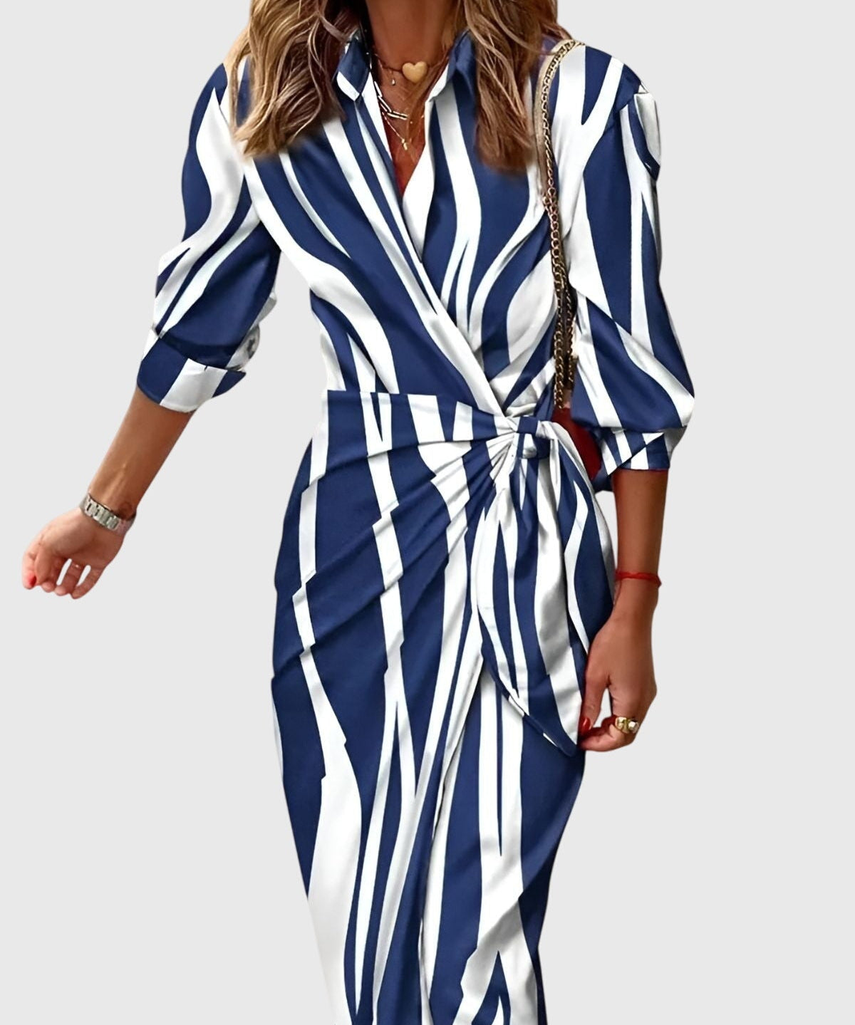 Everly | Elegantna Haljina s Uzorkom