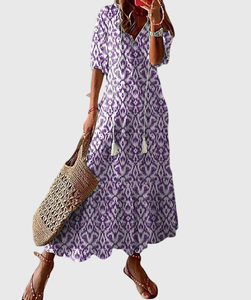 Sofia | Boho Vintage Ljetna Maxi Haljina
