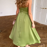 Liora™ | Elegant Midi Dress Without Straps