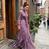 Demetria | Haljina s Ruffles i Vezicom oko Vrata