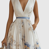 Rowella | Elegant Maxi Dress with Pleats
