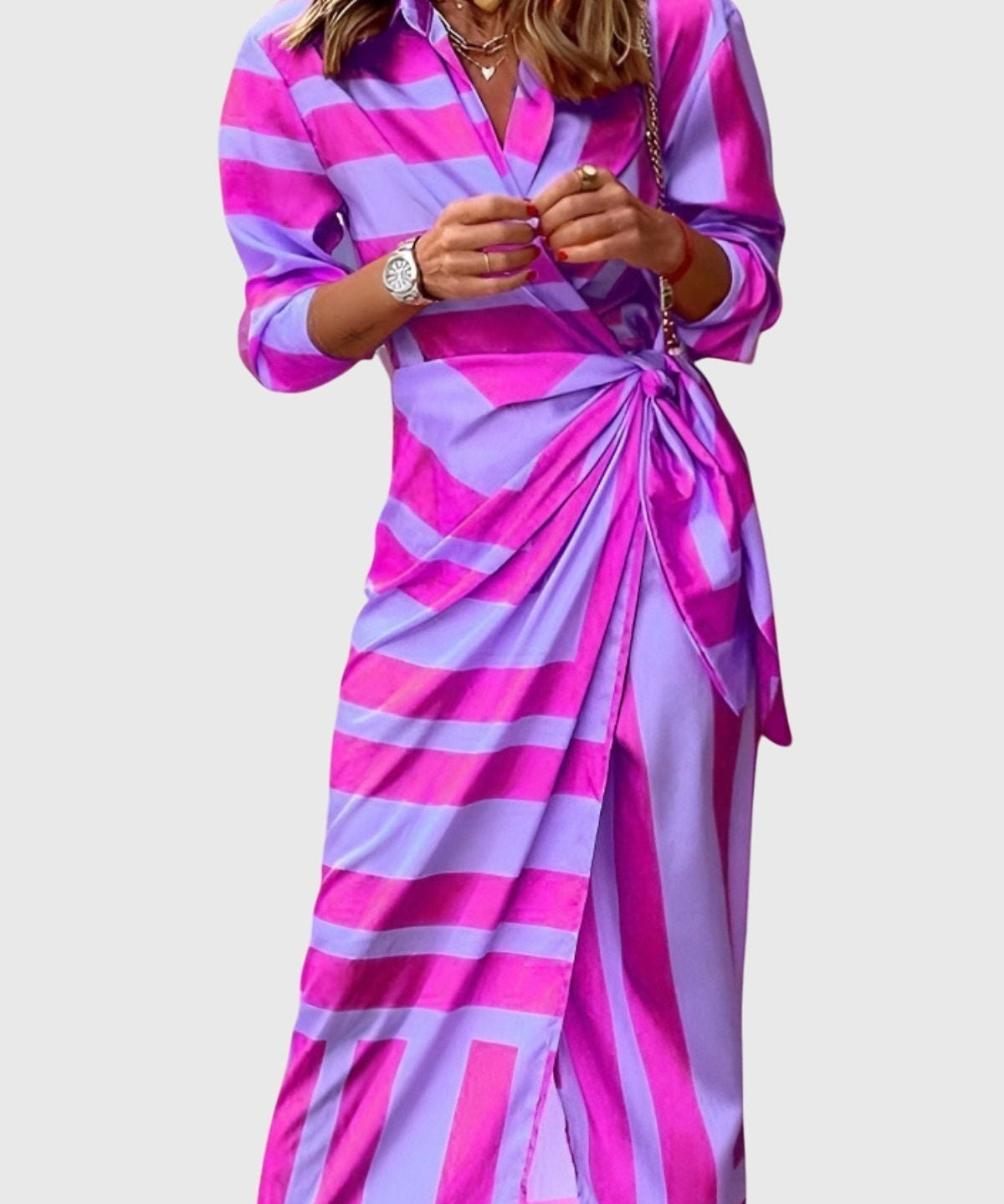 Everly | Elegantna Haljina s Uzorkom
