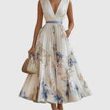 Rowella | Elegant Maxi Dress with Pleats