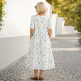 Robin | Cvjetna Midi Haljina" can be rewritten as "Robin | Floral Midi Dress.