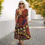 Robin | Cvjetna Midi Haljina" can be rewritten as "Robin | Floral Midi Dress.