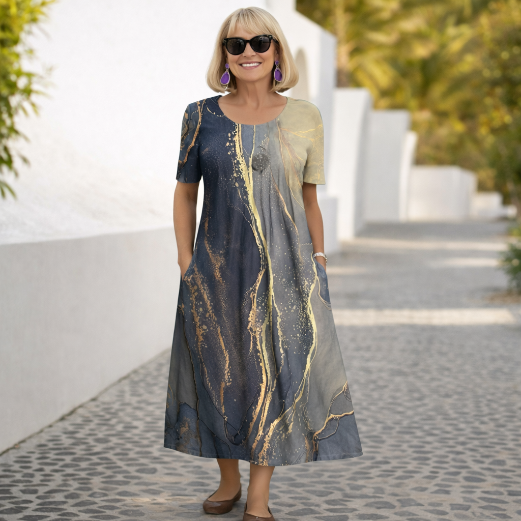 Robin | Cvjetna Midi Haljina" can be rewritten as "Robin | Floral Midi Dress.