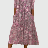 Harlow | Elegantna Midi Haljina s V-Izrezom