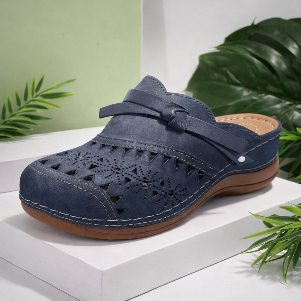 Nicholle | Ballerina Shoes with Cutout and Bow