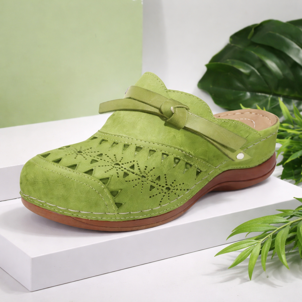 Nicholle | Ballerina Shoes with Cutout and Bow